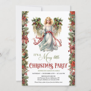 Invitación Elegantes Navidades retro de Angel Victoriano