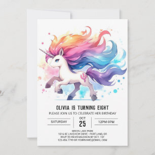 Invitación Elegantes niños cumpleaños de caballos