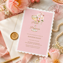 Elegantes Perlas y Prosecco Rosa Despedida de Solt