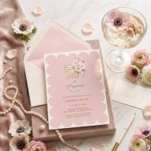 Elegantes Perlas y Prosecco Rosa Despedida de Solt