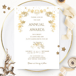 Invitación Elegantes Premios Noche Starry Gold / Noche de Gal