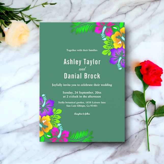 Invitación Elegantes Rosas Rústicos Bodas Verdes Florales (Subido por el creador)