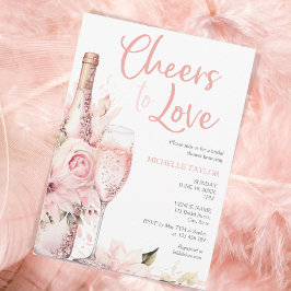 Invitación Elegantes saludos para amar el boho Rubor Pink Sum