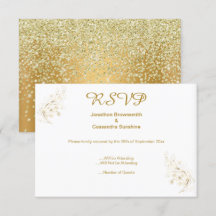 ELEGANTES SIMPLES HOJA DE ORO CRISTAL ORO RESPUEST