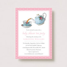 Elegantes teacups Baby Shower Tea Fiesta