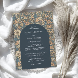 Invitación Elegantes tonos pastel adornados con flores Art No