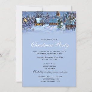 Invitación Elegantes y clásicas vacaciones de Navidad