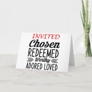 Invitación Elegido por Dios