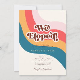 Invitación Elegimos al Boda de fotos de la línea ondulada Gro