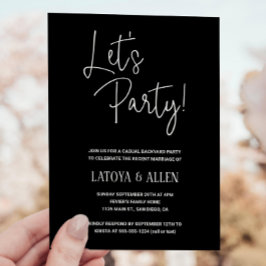 Invitación Elegimos la recepción de la boda casual Fiesta