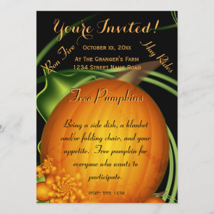 Invitación Elegir un Fiesta De Calabaza