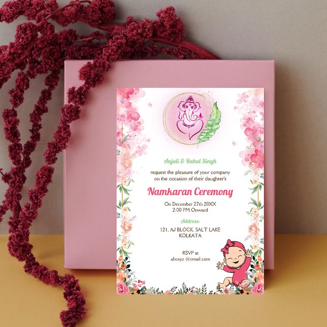 Invitación Elementos dorados de la ceremonia de nomenclatura  (Subido por el creador)