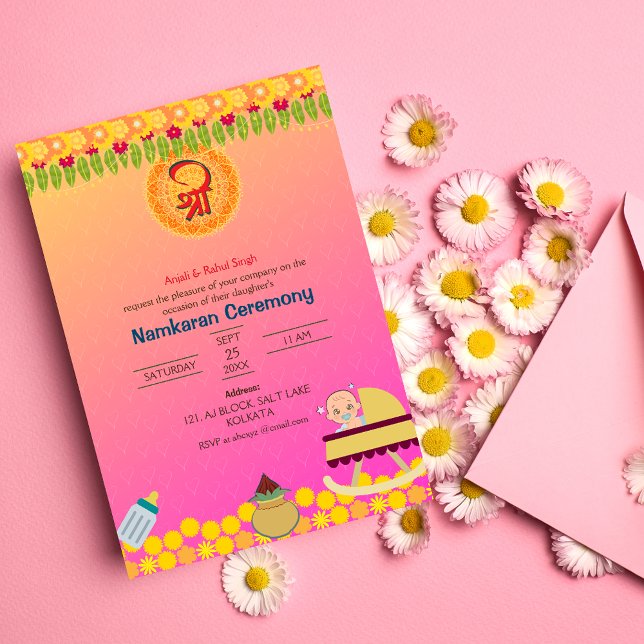 Invitación Elementos dorados de la ceremonia de nomenclatura  (Subido por el creador)