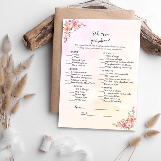 Invitación Elephant Baby Shower qué hay en tu juego de teléfo (Subido por el creador)
