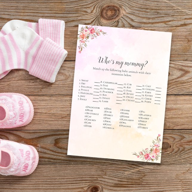 Invitación Elephant Baby Shower Quién es mi mamá (Subido por el creador)