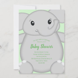 Invitación Elephant Baby Shower Safari