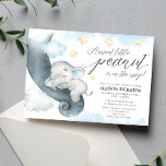 Invitación Elephant dulce cacahuete lindo niño ducha bebé<br><div class="desc">Para una personalización más avanzada de este diseño,  simplemente seleccione el botón "Personalizar It" de arriba.</div>