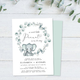 Invitación Elephant Eucalyptus Parejas Baby Shower