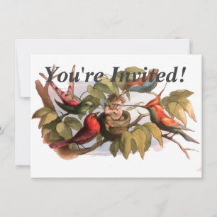 Invitación Elf Bird Sprite Pixie Brownie Fairy Tale