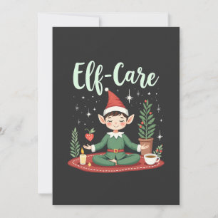 Invitación Elf Care Funny Navidades Elf Magmago Self Care