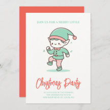 elfo adorable bailando en Navidades