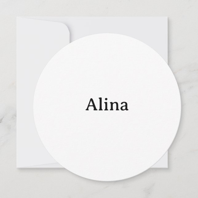 Invitación eliminar texto agregar propio diseño Círculo 5,25" (Anverso)