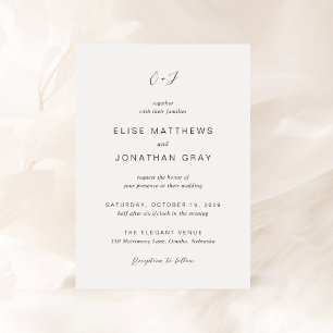 Invitación Elise Elegant Wedding