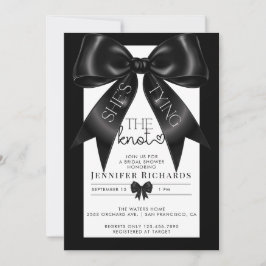 Invitación Ella Amarra El Nudo | Ducha de novia de cinta