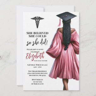 Invitación Ella Creía Que Podía Así Que Se Graduó