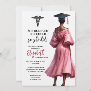 Invitación Ella Creía Que Podía Así Que Se Graduó