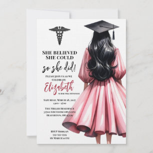 Invitación Ella Creía Que Podía Así Que Se Graduó