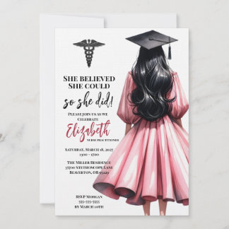 Invitación Ella Creía Que Podía Así Que Se Graduó