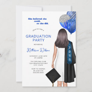 Invitación Ella Creía Que Podía Hacer Una Foto Azul De La Fie