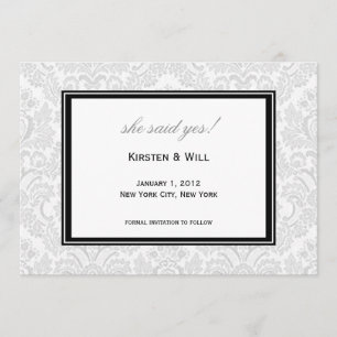 Invitación ¡ella dijo que sí!
