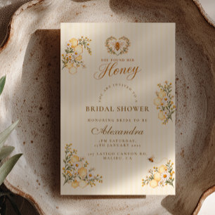 Invitación Ella Encontró A Su Miel Daisy Honeycomb
