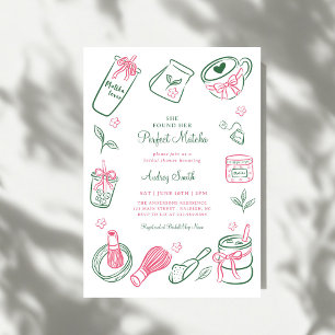Invitación Ella Encontró su Desayuno Nupcial Verde 'Perfect M