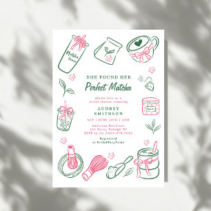 Invitación Ella Encontró su Desayuno Nupcial Verde 'Perfect M