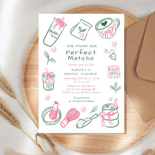 Invitación Ella Encontró su Desayuno Nupcial Verde Perfecto M