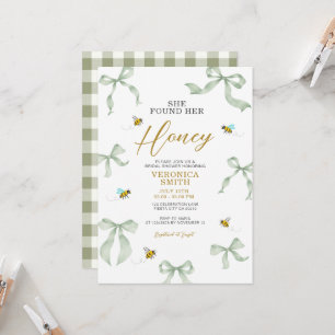 Invitación Ella Encontró su Despedida de Soltera Abeja de Mie