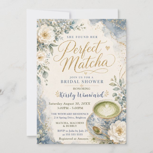 Invitación Ella Encontró su Despedida de Soltera Perfecta con (Anverso)