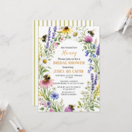 Invitación Ella encontró su ducha de novia Honey Wildflower