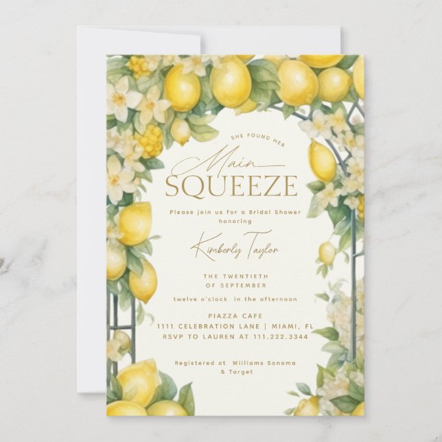Invitación Ella Encontró su Fiesta de Despedida de Soltera Li (Anverso)