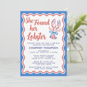 Invitación Ella Encontró Su Langosta Despedida de Soltera Cos