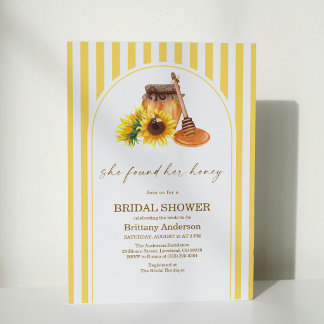 Invitación Ella Encontró su Lluvia de Regalos de Boda de Miel