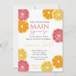 Invitación ¡Ella encontró su media naranja! Bodas vibrantes c