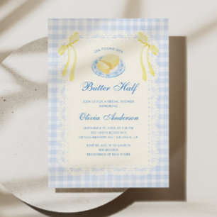 Invitación Ella Encontró Su Mitad De Mantequilla Despedida De