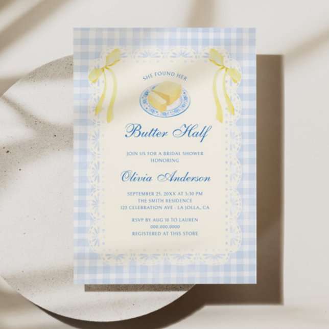 Invitación Ella Encontró Su Mitad De Mantequilla Despedida De (Subido por el creador)