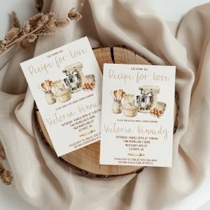 Invitación ¡Ella Encontró su Receta para el Amor! Despedida d