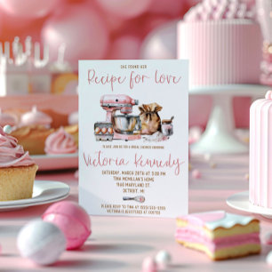 Invitación ¡Ella Encontró su Receta para el Amor! Despedida d