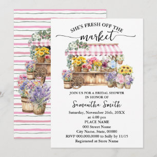 Invitación Ella es Fresca de la Floristería del Mercado Fiest
